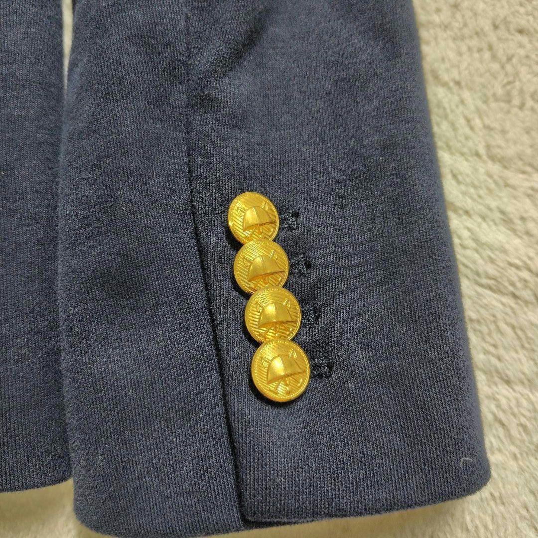 極美品　ポロラルフローレン　紺ブレザー　金ボタン　刺繍　ビッグロゴ