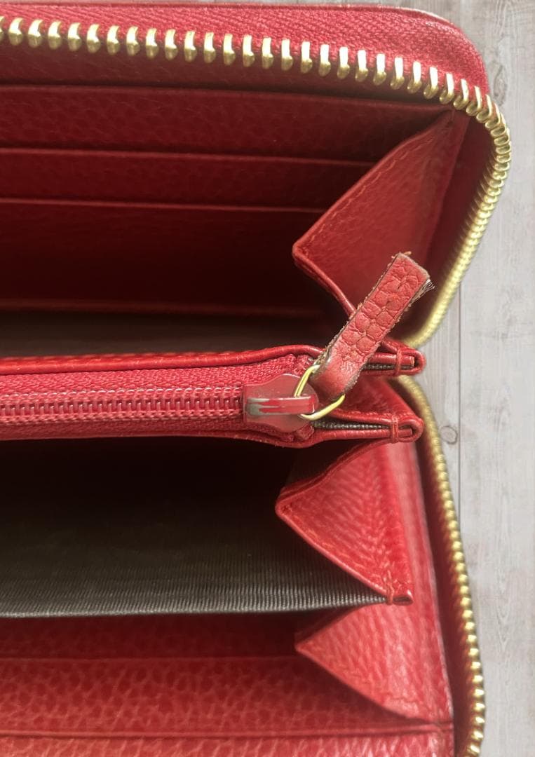 GUCCI グッチ GGロゴ ラウンドファスナー長財布