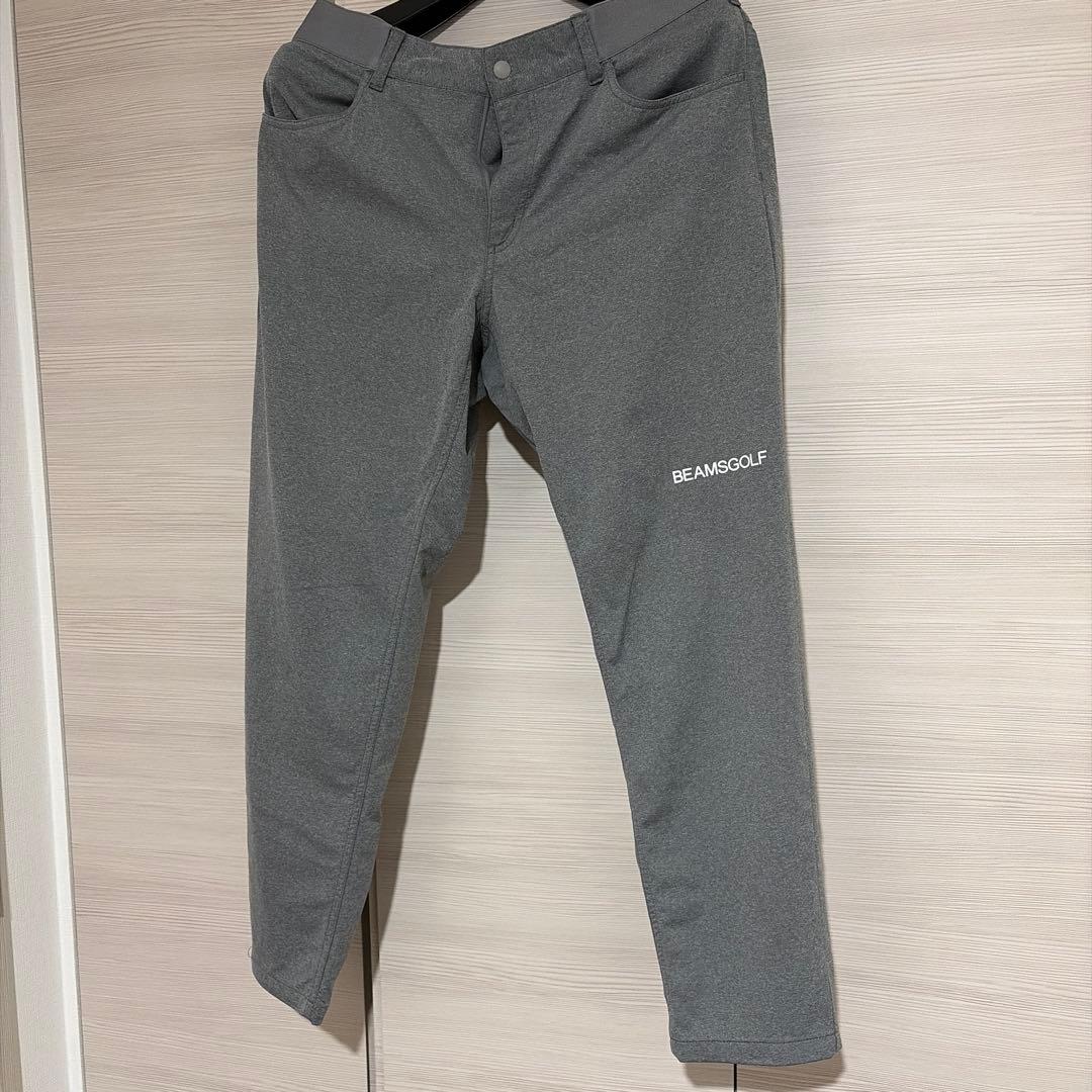 BEAMSGOLF スリムフィット グレー パンツ