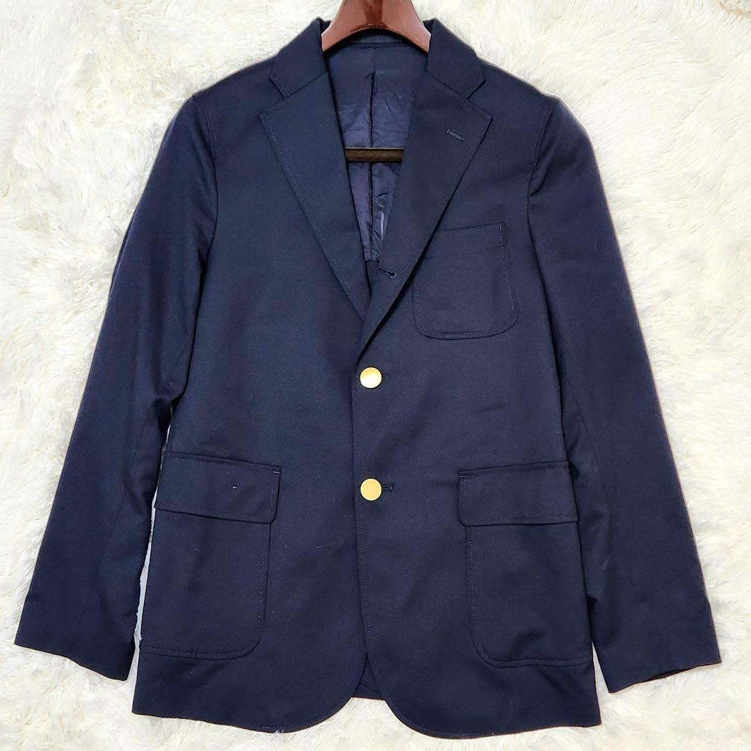 美品 BEAMS PLUS 段返り 3B ブレザー 紺ブレ 金ボタン ジャケット