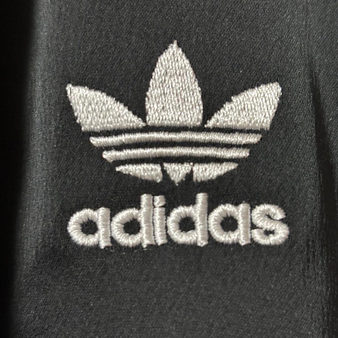 美品 adidas アディダスオリジナルス ロングサテンスカート OT XL
