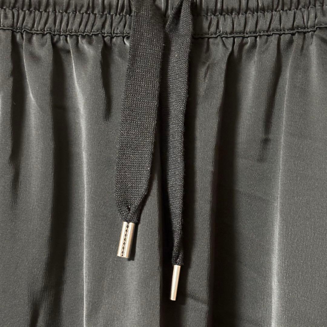 美品 adidas アディダスオリジナルス ロングサテンスカート OT XL