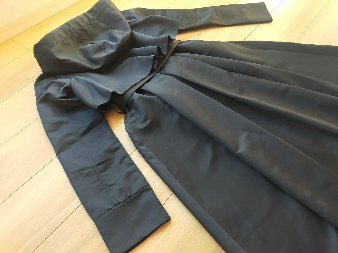 RUIRUE BOUTIQUEルイルエブティック紺フード付きトレンチコートМ