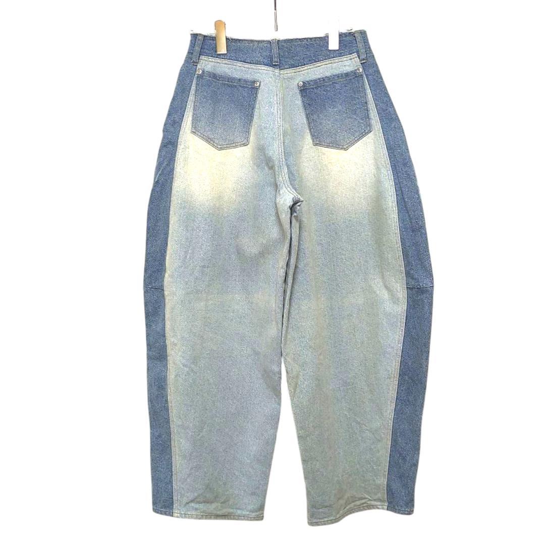 MAISON SPECIAL　カーブデニムパンツ　ブルー　メゾンスペシャル