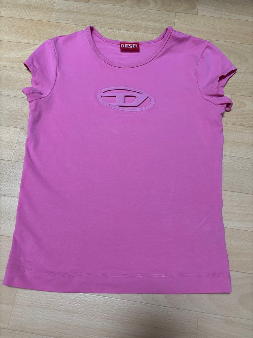 d 　DIESEL ピンク 半袖Tシャツ