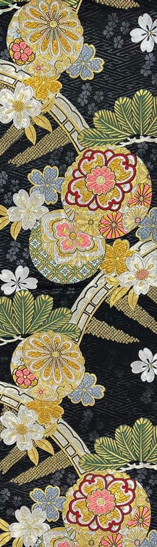 振り袖　フルセット　別誂長襦袢　成人式　金彩加工　刺繍入り　銀通し　838