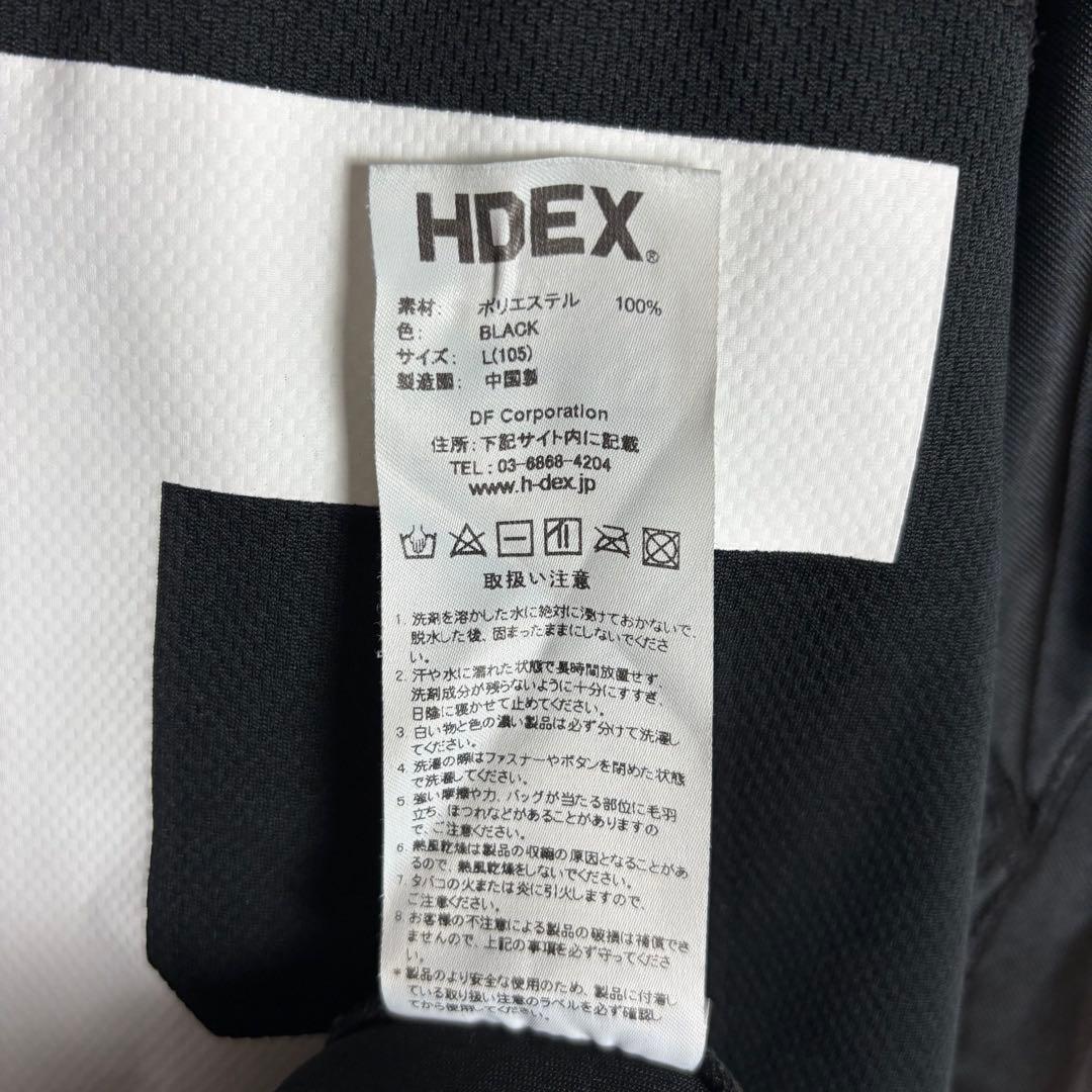 【美品・Lサイズ】エイチデックス HDEX 両面プリントTシャツ 黒 ブラック