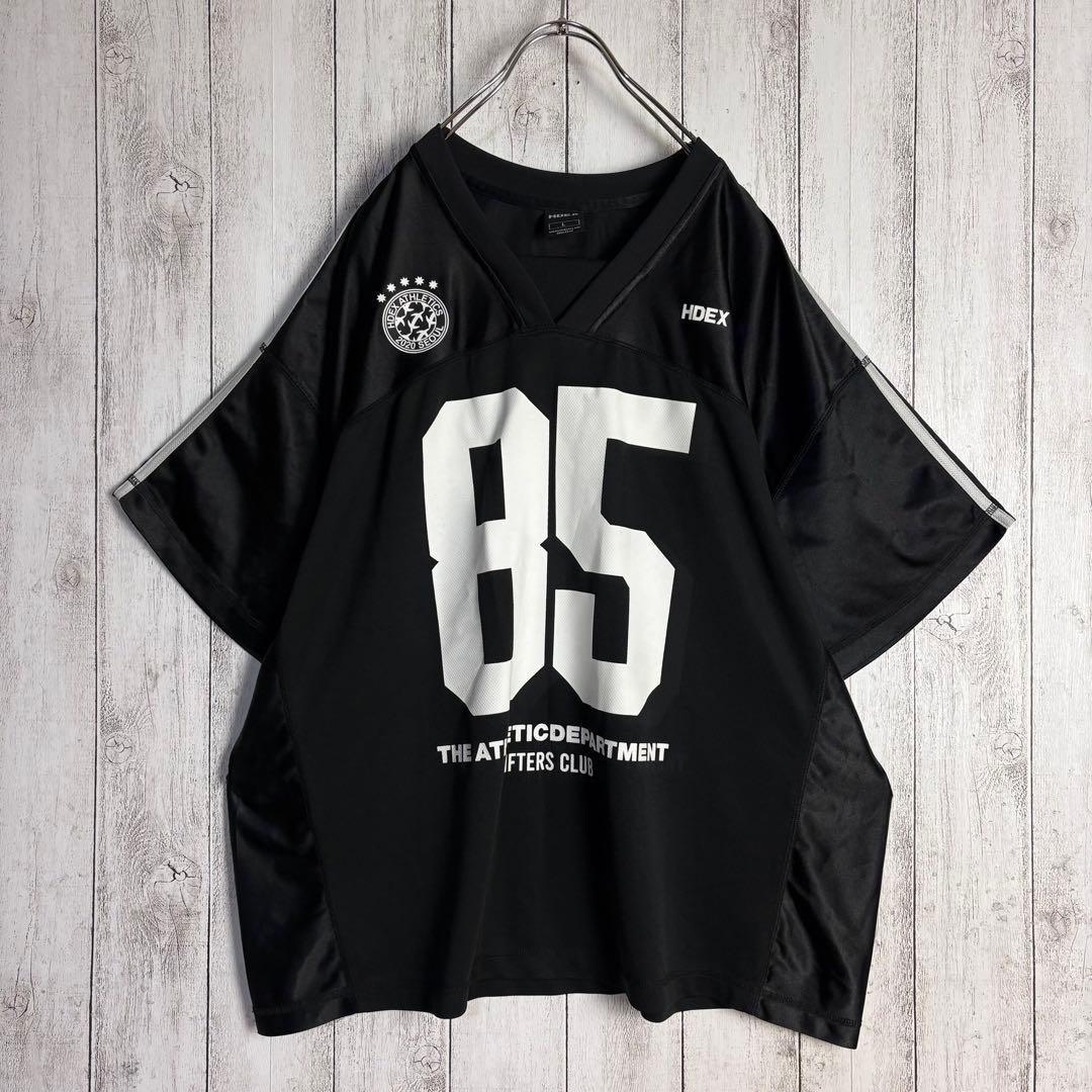 【美品・Lサイズ】エイチデックス HDEX 両面プリントTシャツ 黒 ブラック