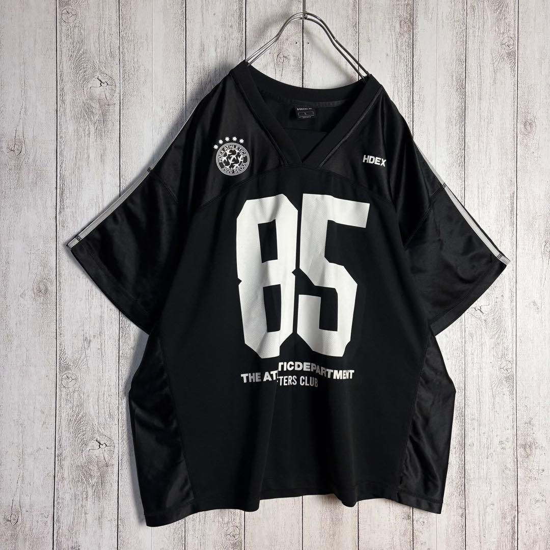 【美品・Lサイズ】エイチデックス HDEX 両面プリントTシャツ 黒 ブラック