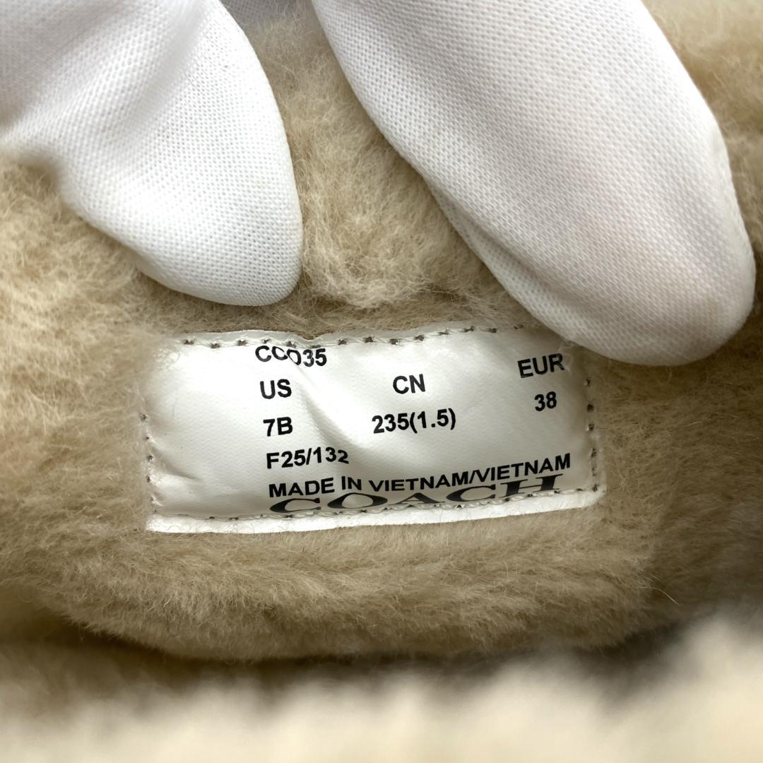 【COACH】クリスティーナ シグネチャー スエードブーツ 24.0cm【新品】