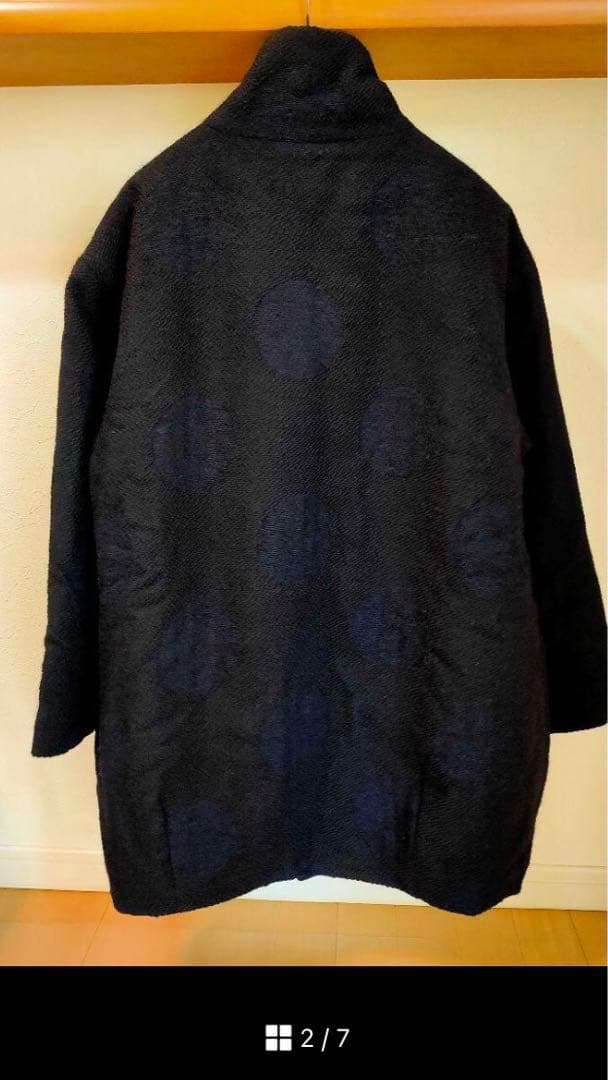 美品　BLUEBLUE ドット柄　コート