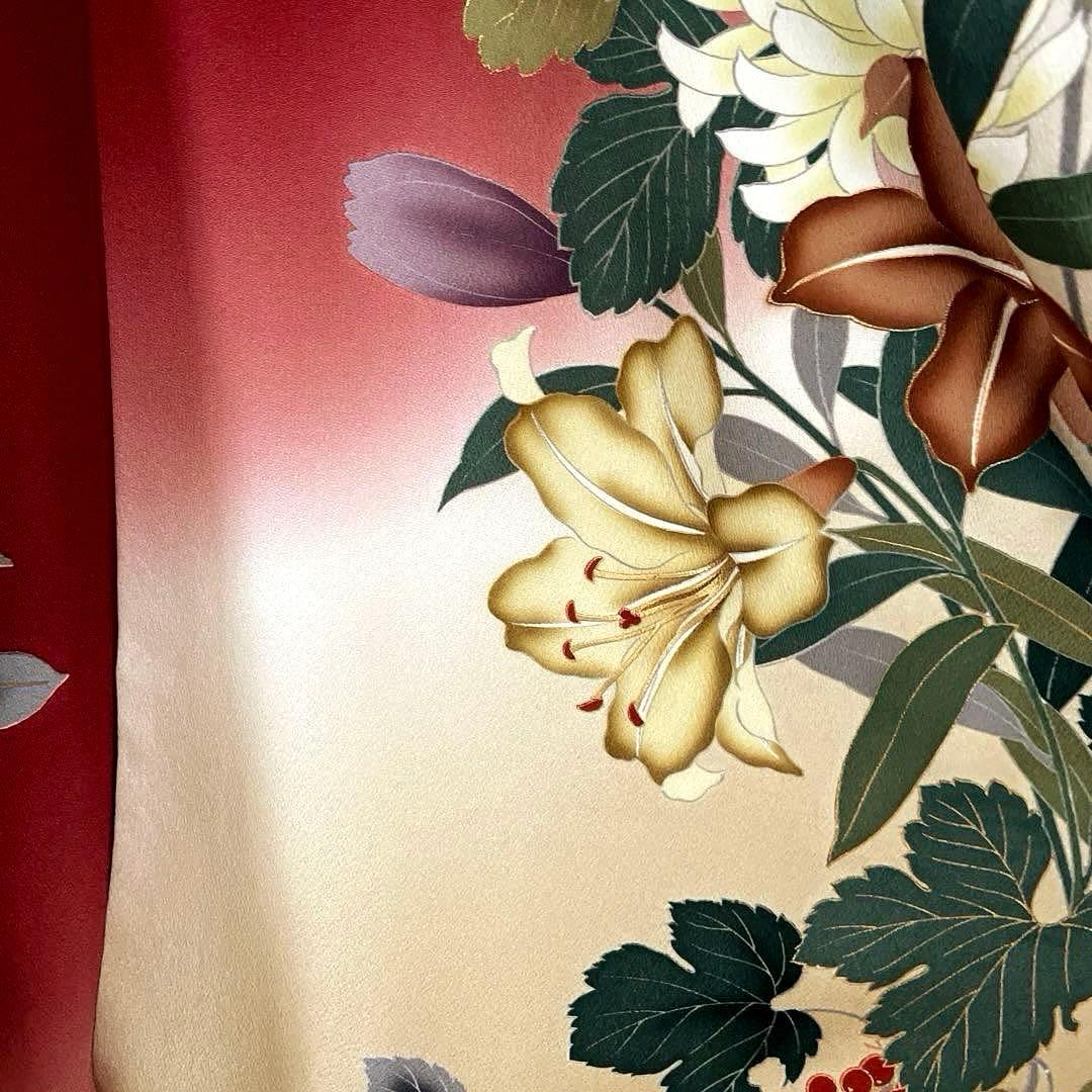 振袖フルセット　乱菊　友禅　成人式振袖　振袖　裄丈67