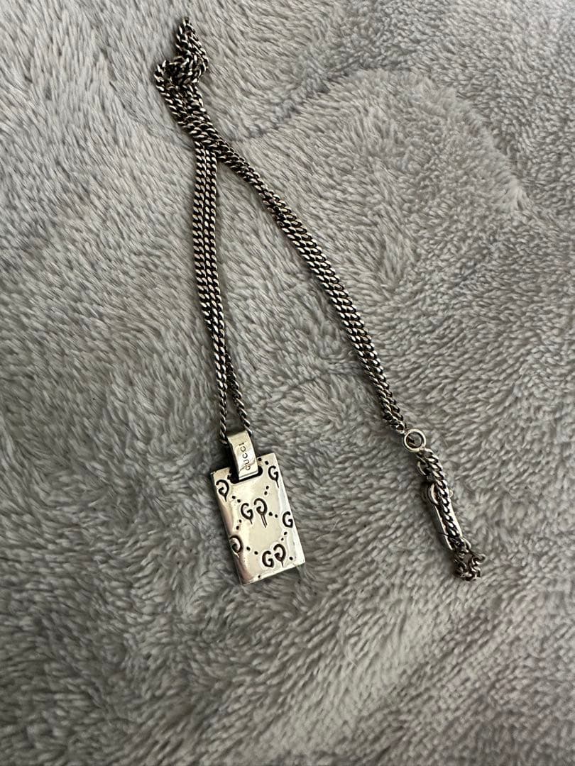 GUCCI グッチ ゴースト ネックレス シルバー SV925 リバーシブル