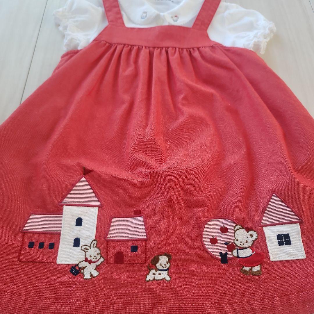 familiar　ファミリア　ワンピース　ブラウス　90　2点セット　美品