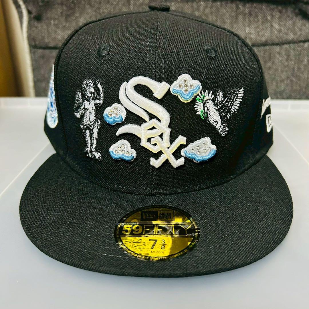 じ*り様 ラインストーン✨ 新品未使用 New Era White Sox 58
