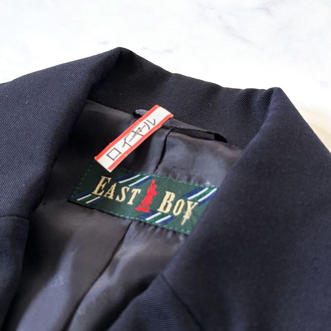 EAST BOY 紺ブレ エンブレム ブレザー 金ボタン テーラードジャケット