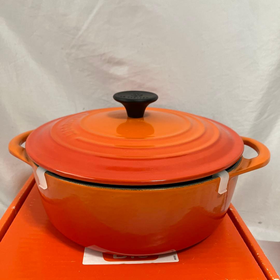 【未使用】LE CREUSET ココットロンドBis 両手鍋 20cm