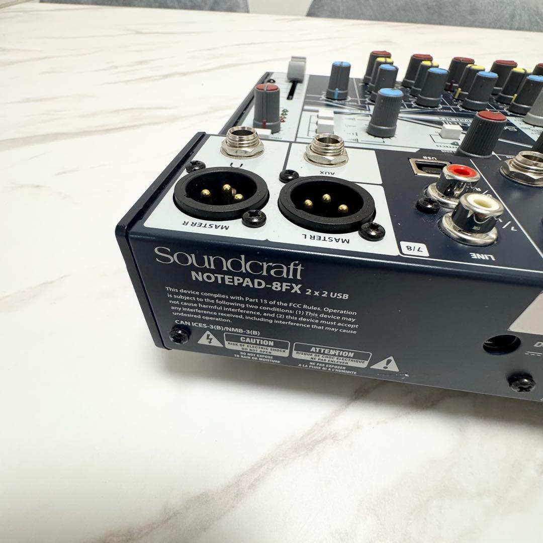 【ジャンク品】Soundcraft ミキサー Notepad-8FX
