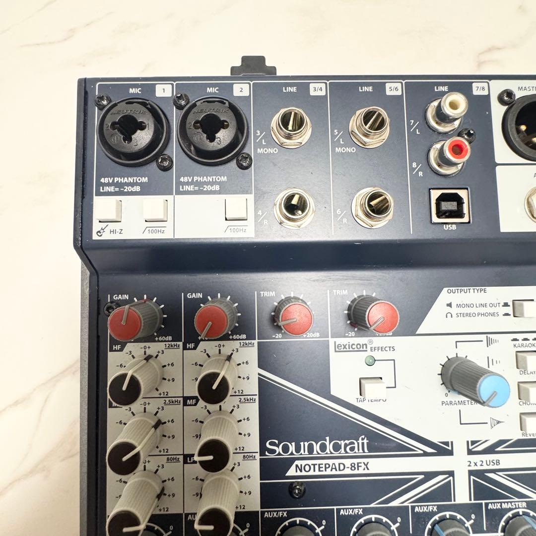 【ジャンク品】Soundcraft ミキサー Notepad-8FX