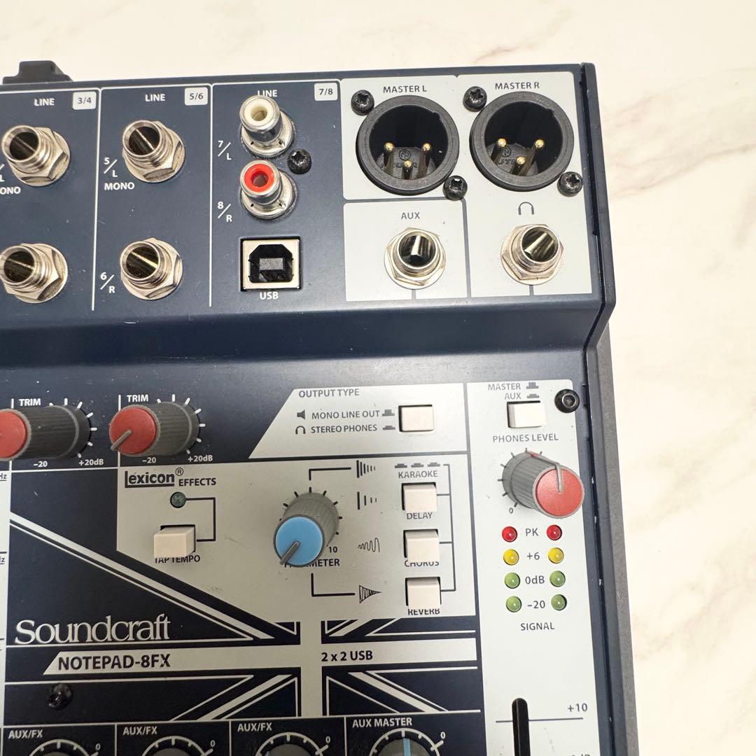 【ジャンク品】Soundcraft ミキサー Notepad-8FX