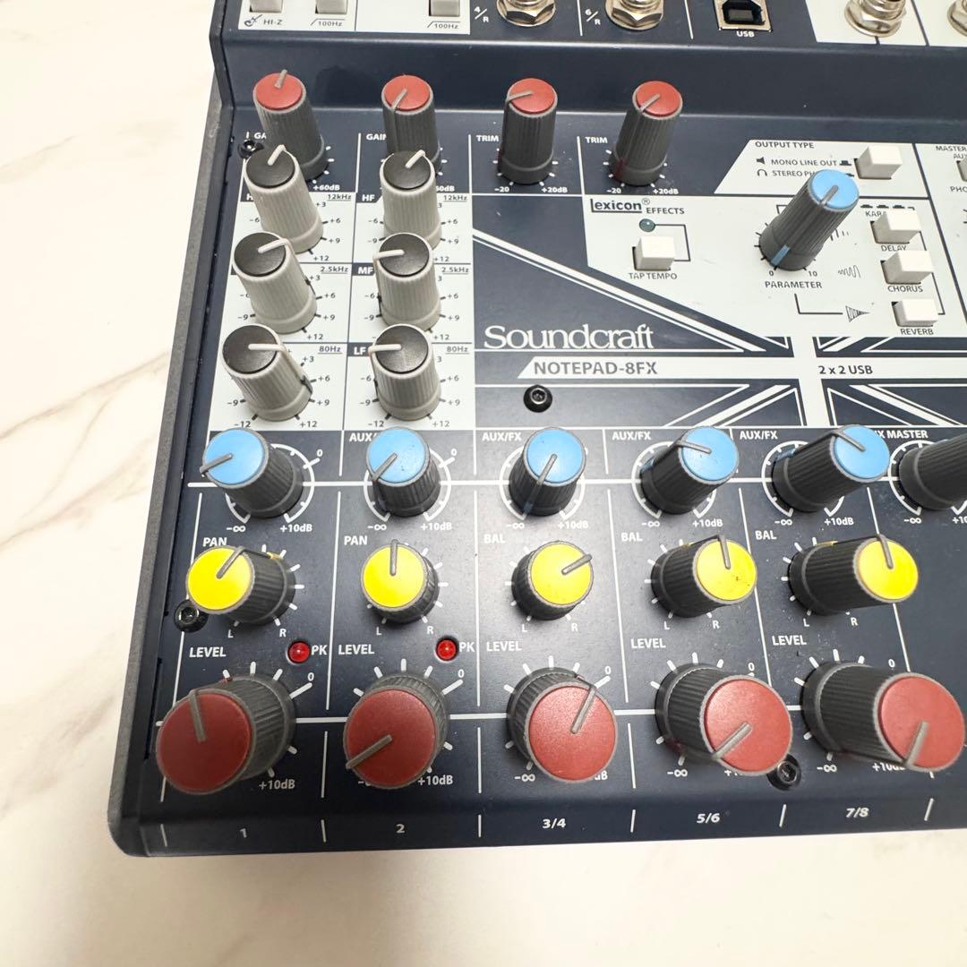 【ジャンク品】Soundcraft ミキサー Notepad-8FX