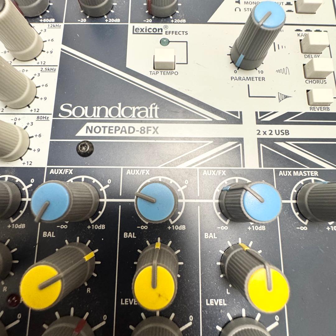 【ジャンク品】Soundcraft ミキサー Notepad-8FX