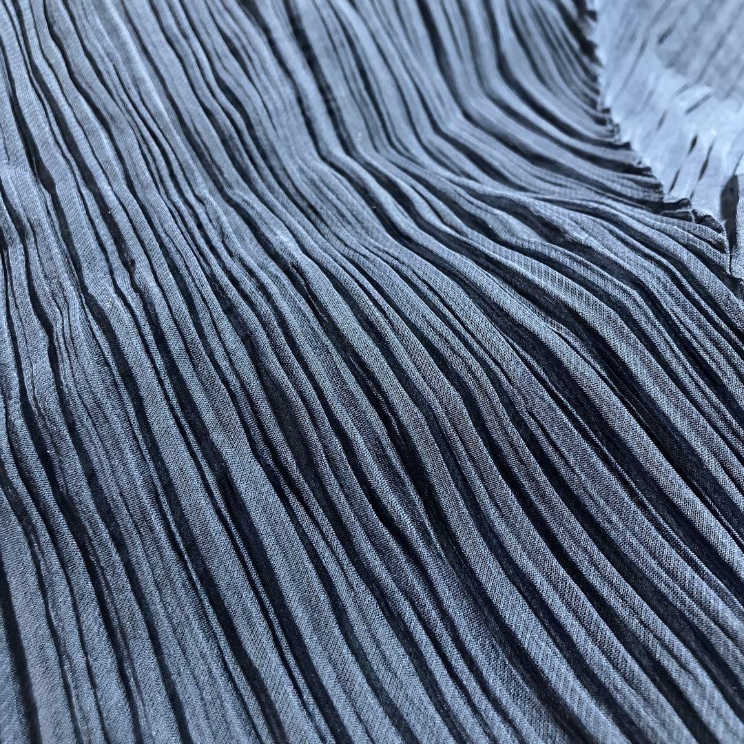 PLEATS PLEASE ダークブルー プリーツストール