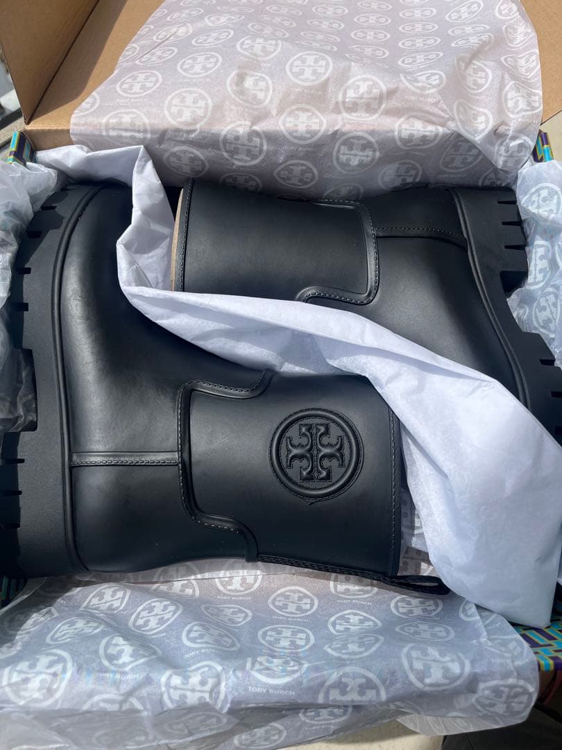 新品▪️Tory Burch▪️トリーバーチ ▪️アンクルレインブーツ▪️黒