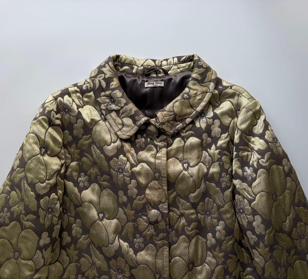 ジャケット・アウター MIU MIU Brocade lic Coat IT42