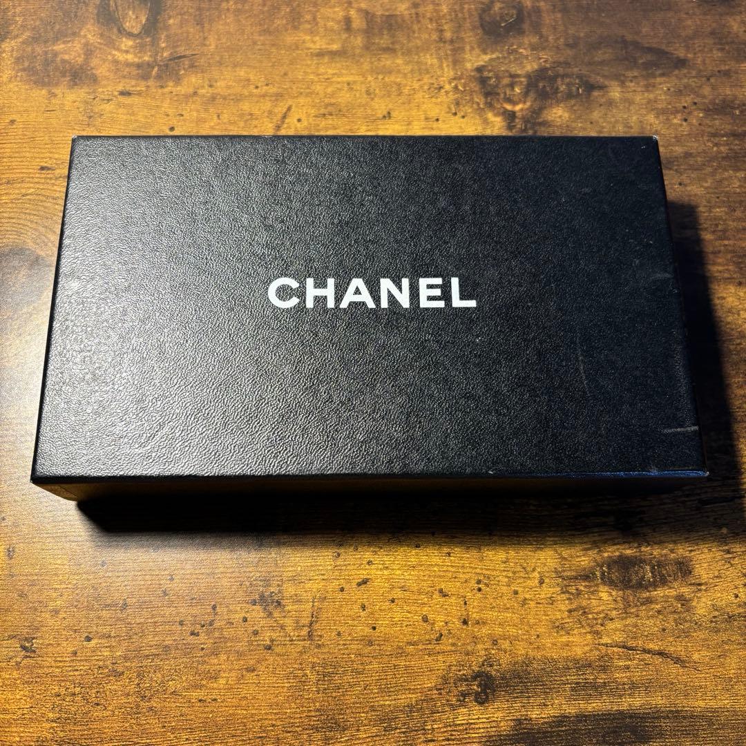 【正規品】CHANEL シャネル キャビアスキン がま口 二つ折り財布 ブラック
