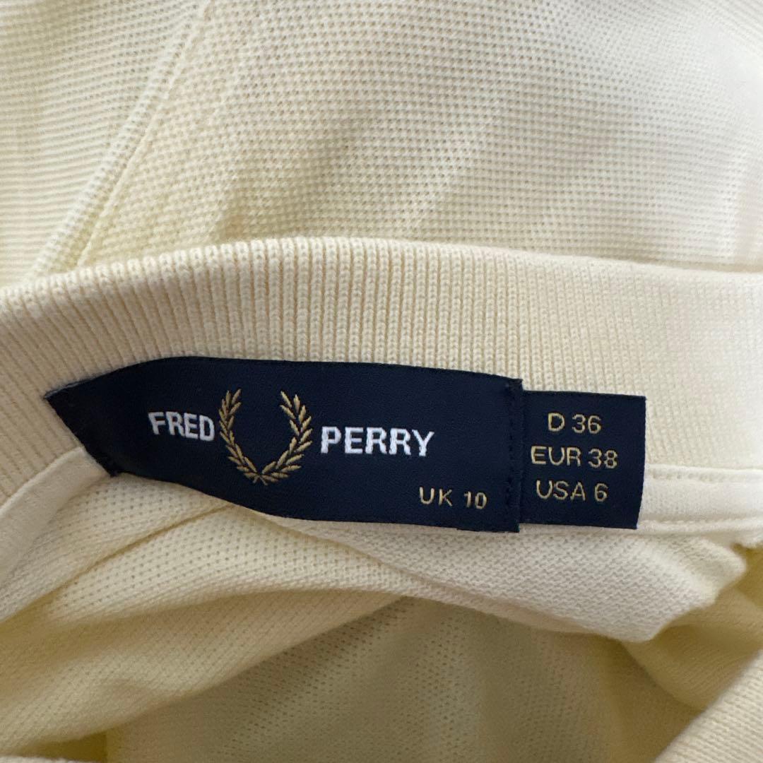 FRED PERRY 半袖ポロシャツ クリーム色 D36
