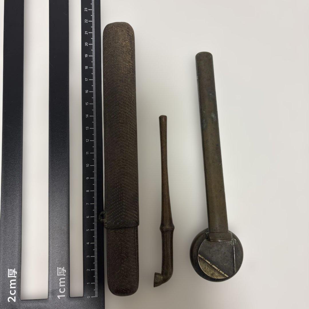 K*A様 【希少品】アンティークパイプ2セット 煙管 キセル 当時もの
