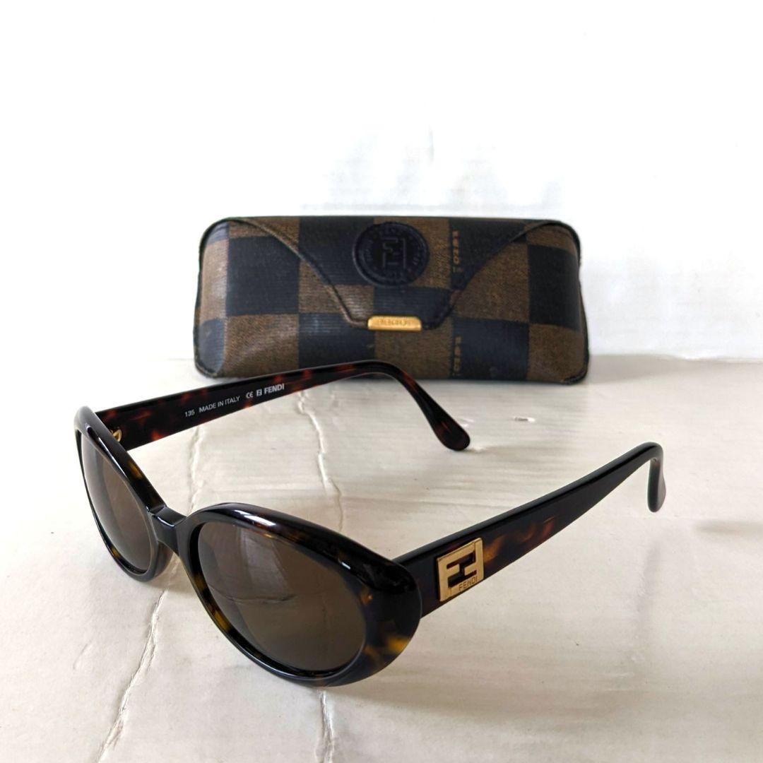 【美品】FENDI ヴィンテージ サングラス FS190 べっ甲柄　ケース付