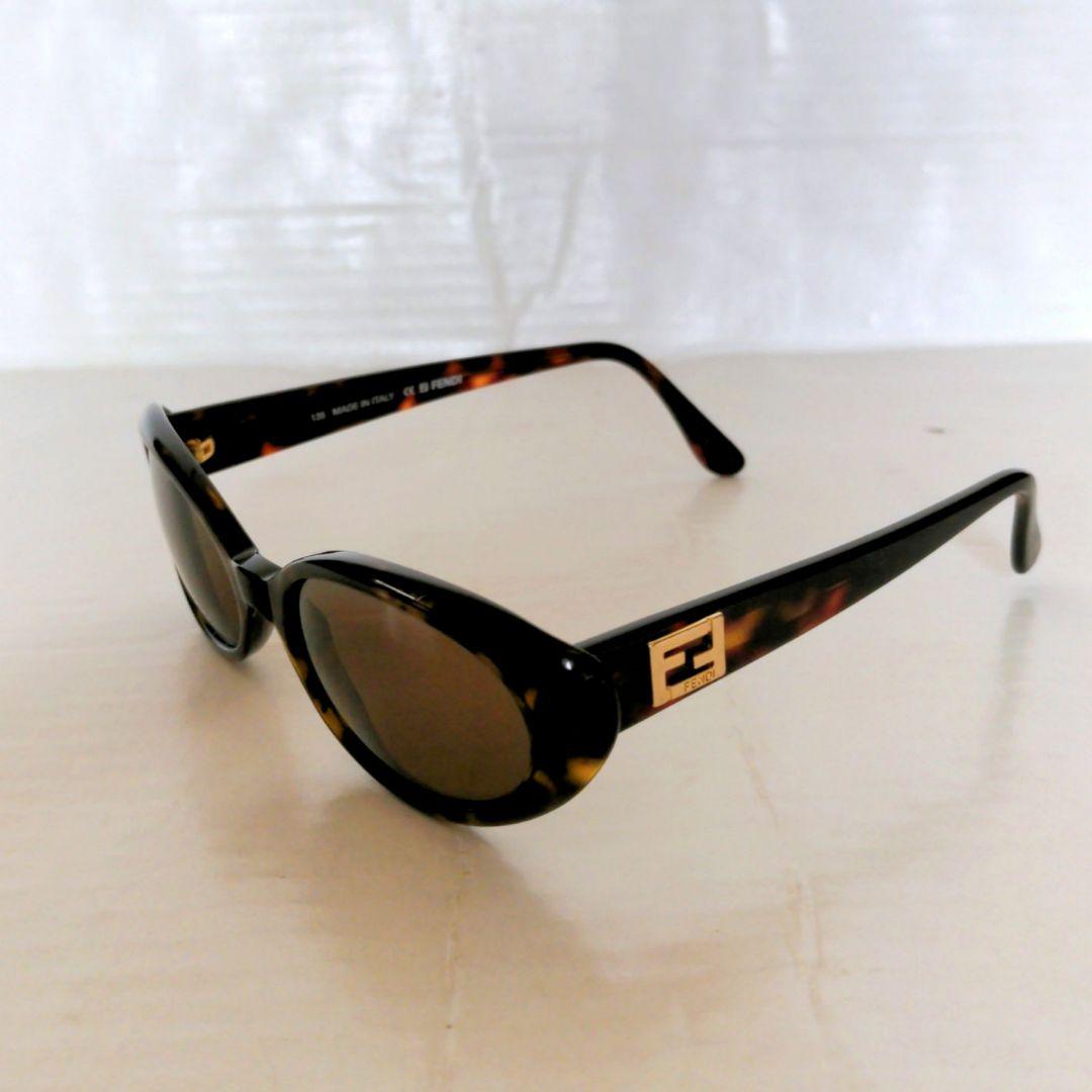【美品】FENDI ヴィンテージ サングラス FS190 べっ甲柄　ケース付