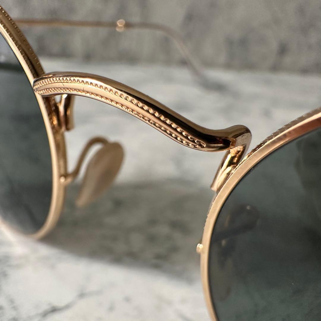 美品 Ray-Ban RB3447 偏光 グリーンレンズ ニッケル合金フレーム