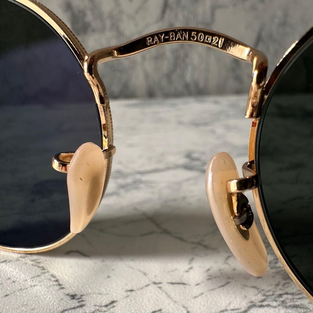 美品 Ray-Ban RB3447 偏光 グリーンレンズ ニッケル合金フレーム