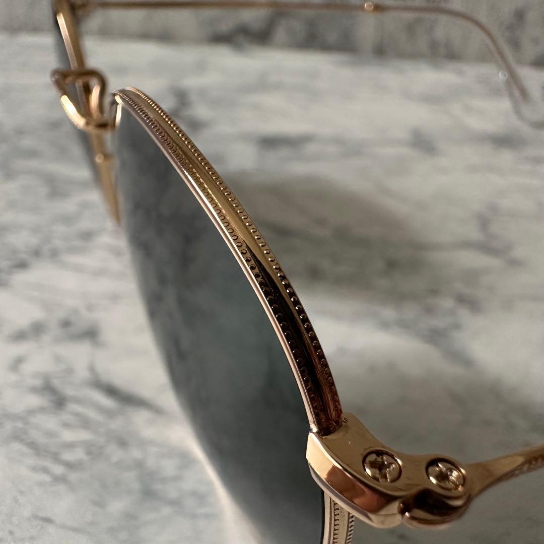 美品 Ray-Ban RB3447 偏光 グリーンレンズ ニッケル合金フレーム