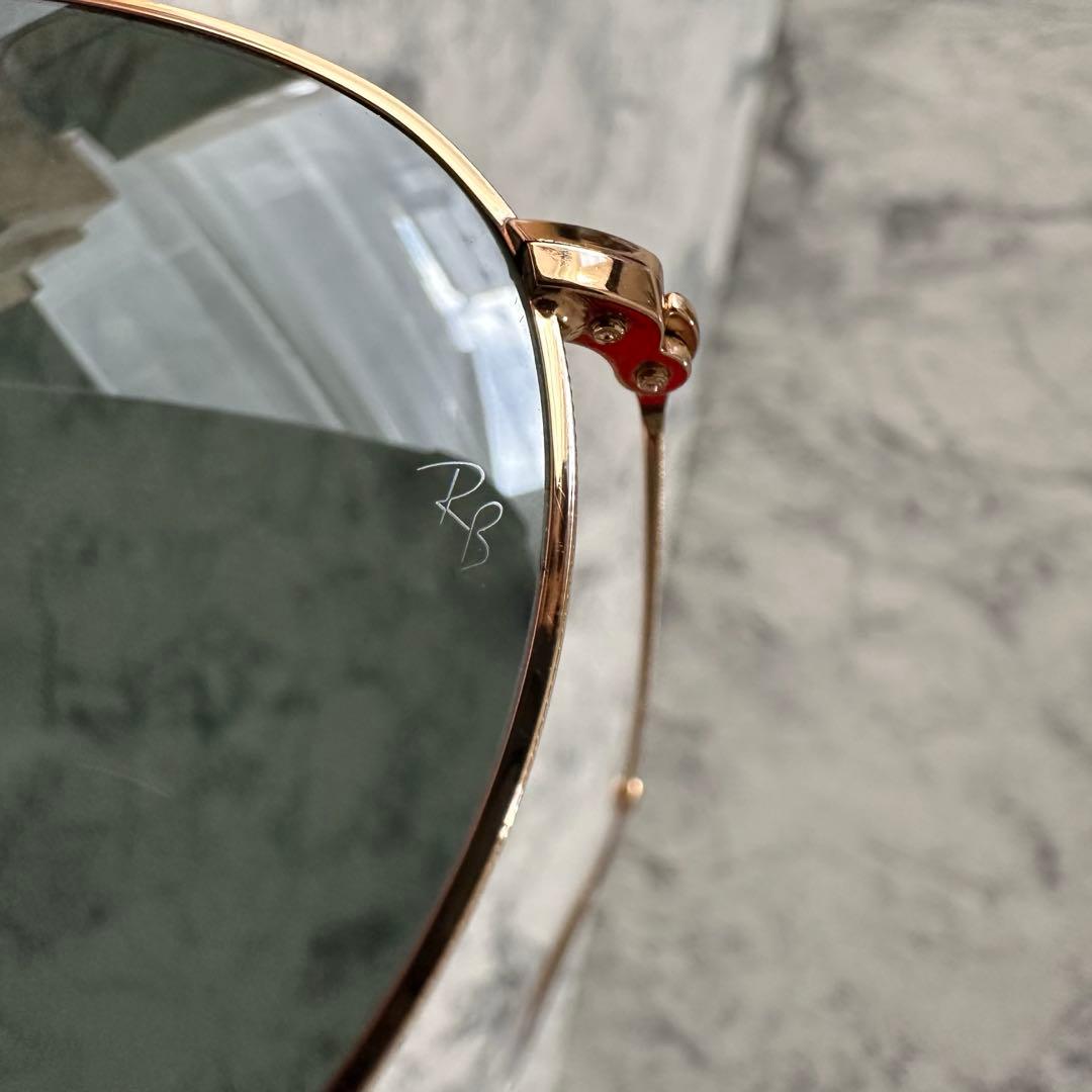 美品 Ray-Ban RB3447 偏光 グリーンレンズ ニッケル合金フレーム