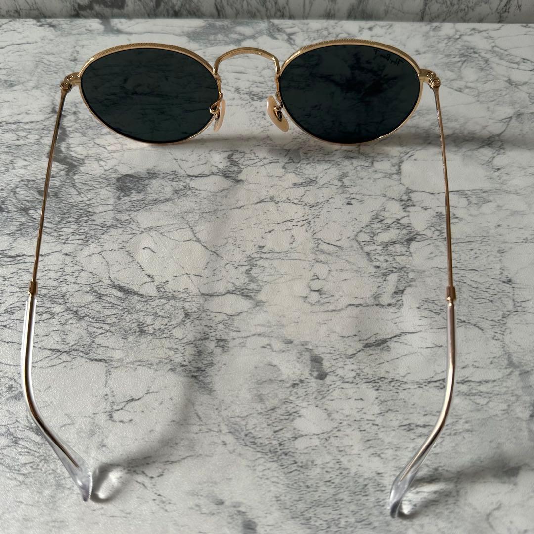 美品 Ray-Ban RB3447 偏光 グリーンレンズ ニッケル合金フレーム