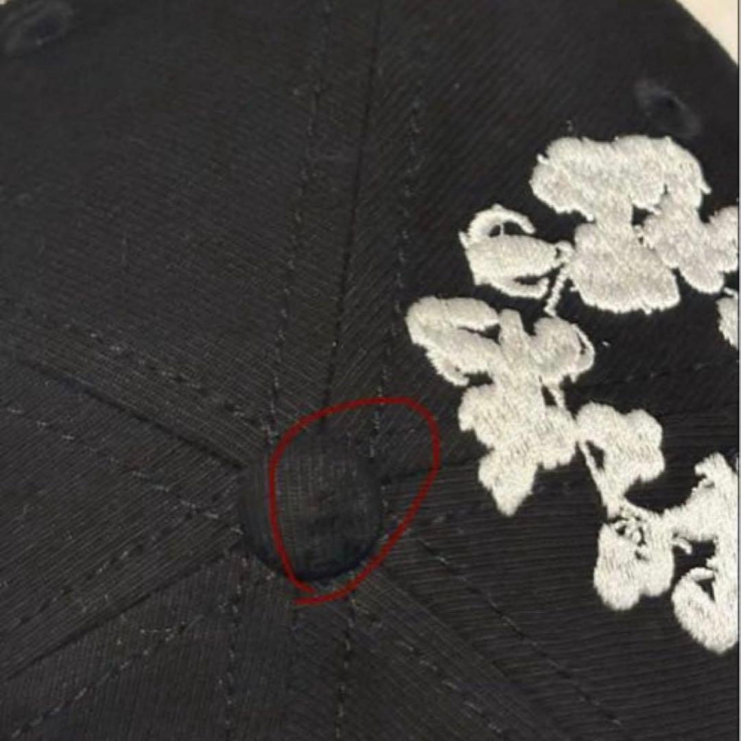 denimtears デニムディアーズ キャップ 黒 ダク付き