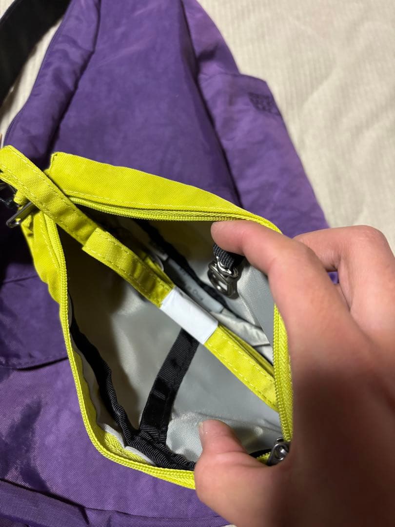 タグ付き美品　HEALTHY BACK BAG ヘルシーバックバッグ パープルS