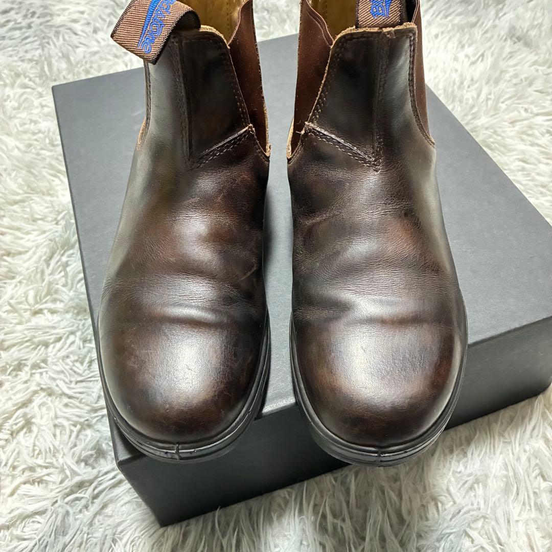 【良品】Blundstone 本革 サイドゴアブーツ BROWN 4 3M断熱