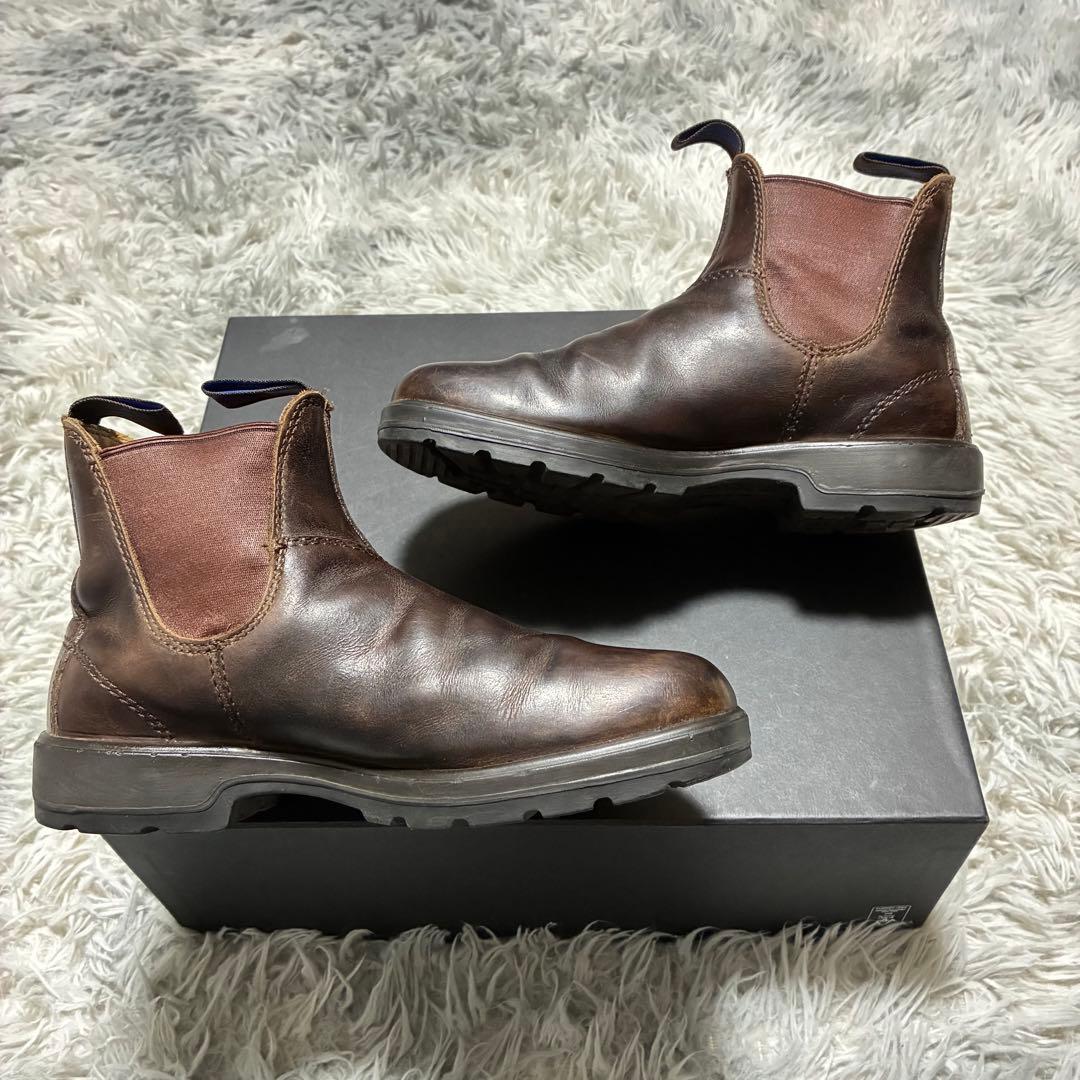 【良品】Blundstone 本革 サイドゴアブーツ BROWN 4 3M断熱