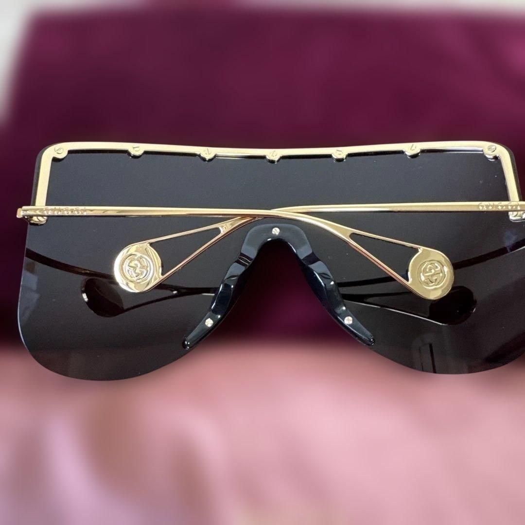 S*r様 GUCCIサングラス/--/メタル/GLD/BLK/レディース