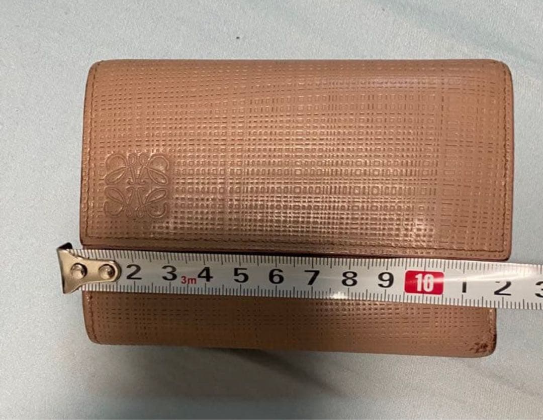 LOEWE ピンク 三つ折り財布　箱付き