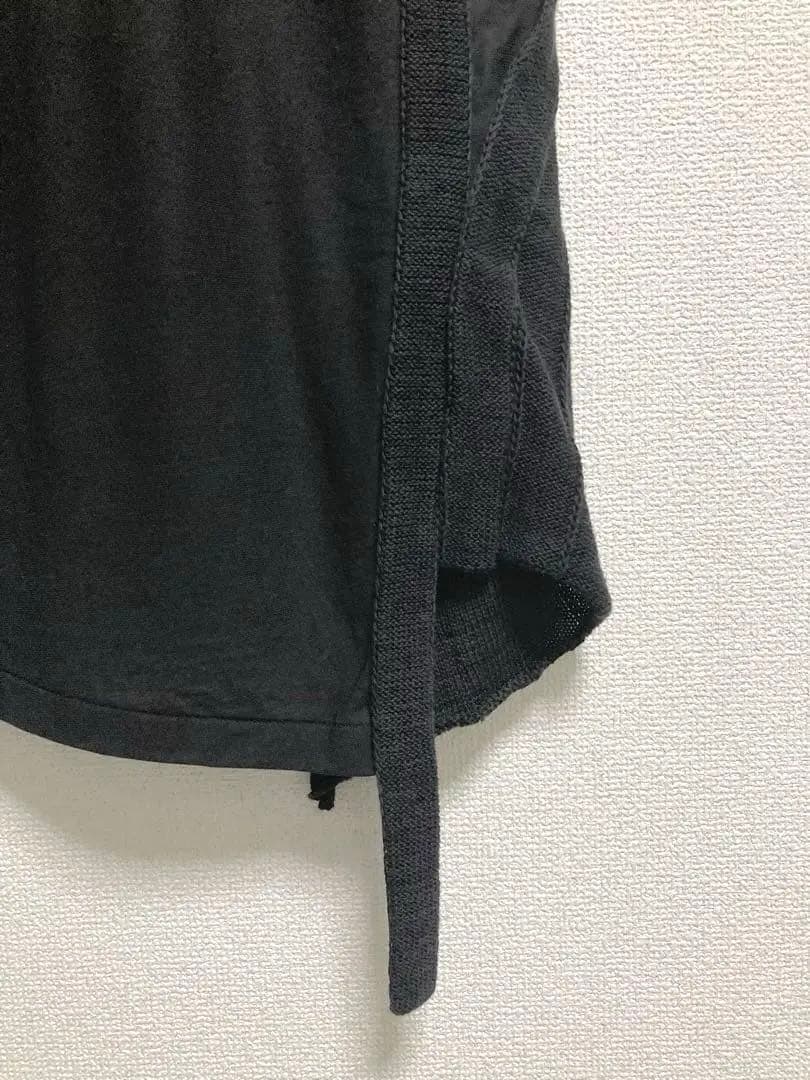 yohji yamamoto■ヨウジヤマモト カットソー トップス 半袖 黒