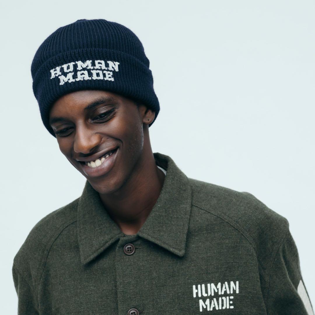 HUMAN MADE ネイビー ビーニー