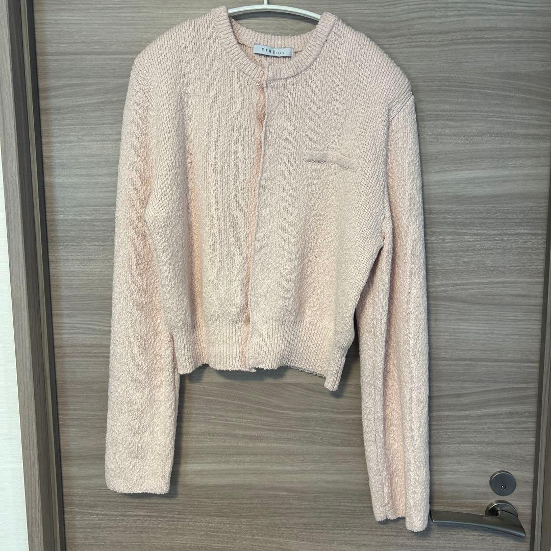 ETRE TOKYO 26SS ファンシーヤーンクルー ネックニットカーディガン