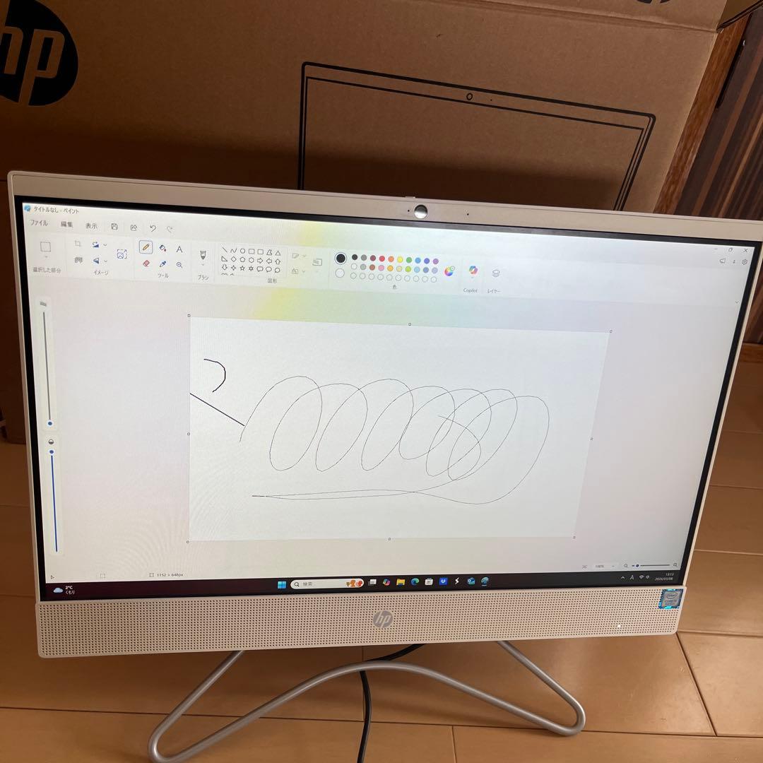 HP Core i3 8GB HDD2TB 24インチ　デスクトップ PC