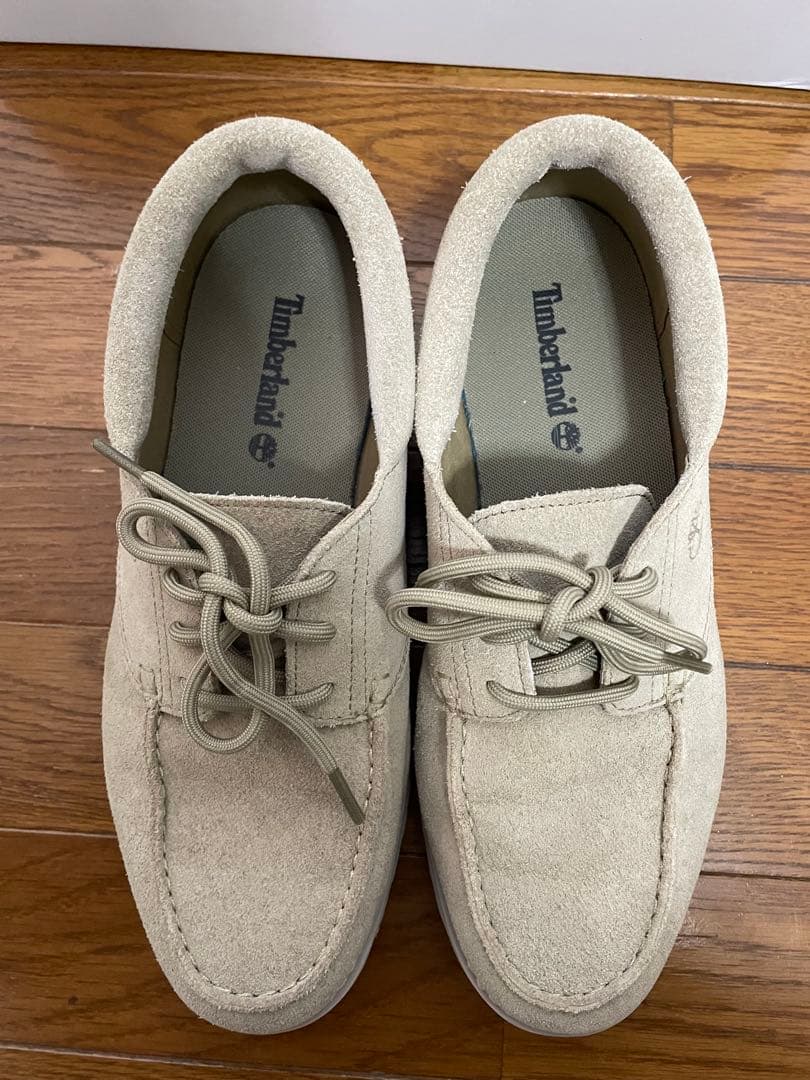 ネルネル　timberland スエードデッキシューズ　ベージュ